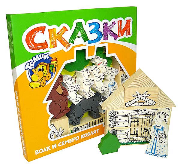ТОМ Конструктор "Волк и семеро козлят" 28дет.арт. 4534-5