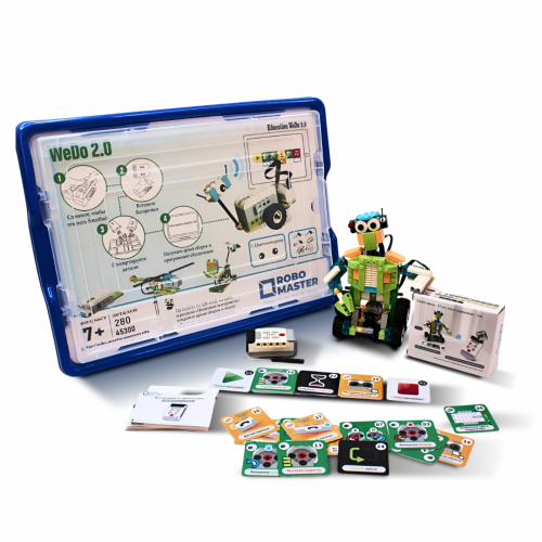 Базовый набор WeDo 2.0 с карточками для безэкранного программирования (305 элементов) 5+ 