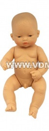 MIN 11822 Кукла мальчик азиат 32 см. (без одежды)