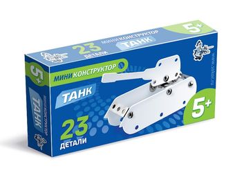 ТЦ Конструктор из пластика и металла мини "Танк" 23 дет 01591