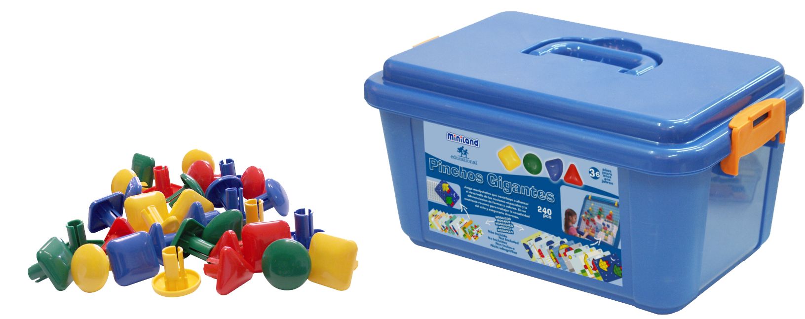 MIN 95072 Гигантская мозаика. Набор фишек (240 шт.)