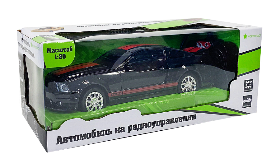 НОРД  Автомобиль РУ НОРДПЛАСТ арт.9/0010, свет.фары, 1:20, черный 9/0010