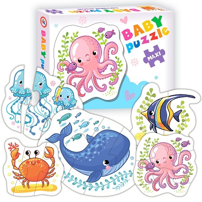 ДРМ Baby puzzle. Морские животные  3997