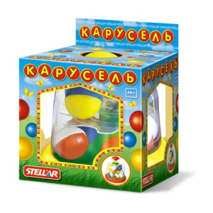 СТЕ Юла карусель с шариками (коробка), арт.01322 